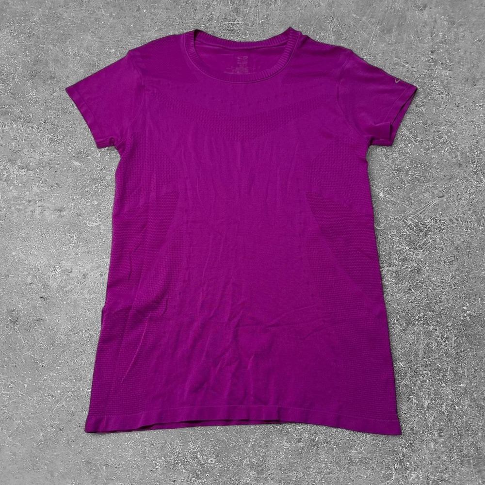 Champion C9 Duo Dry Purple Athletic T-Shirt Womens Medium Workout Top